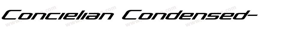 Concielian Condensed字体转换